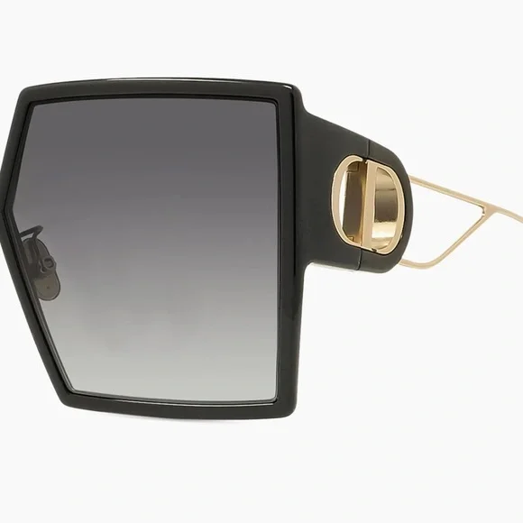 DIOR SUNGLASSES Black Oversized Square Sunglasses - Picture 6 of 7